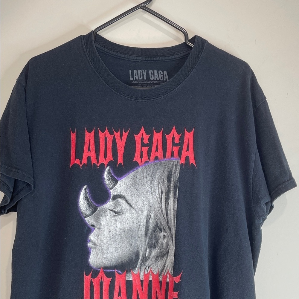 Lady Gaga Official Joanne World Tour Graphic T-shirt Black Unisex 2017 Large - Picture 4 of 10
